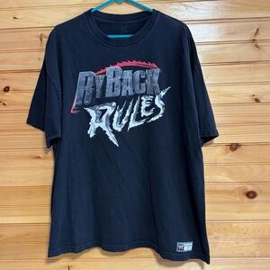WWE RyBack Rules Black Graphic T-Shirt XXL